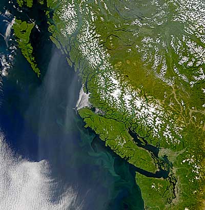 (Satellite photo of BC coast)